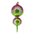 Load image into Gallery viewer, Emerald Majesty  Handmade Glass Christmas ornament 2022-512
