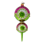 Cerise Solstice | Hand-Painted Glass Ornament | Blubom 2022-512