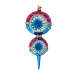 Cerulean Mirage | Hand-Painted Glass Ornament | Blubom 2022-513