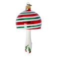 Załaduj obraz do przeglądarki galerii, Candy Striped Holly Mushroom Premium christmas glass ornament 2022-514
