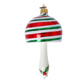 Załaduj obraz do przeglądarki galerii, Candy Striped Holly Mushroom Premium christmas glass ornament 2022-514

