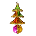Załaduj obraz do przeglądarki galerii, Neon Jubilee Tree Handmade Glass Christmas ornament 2022-516
