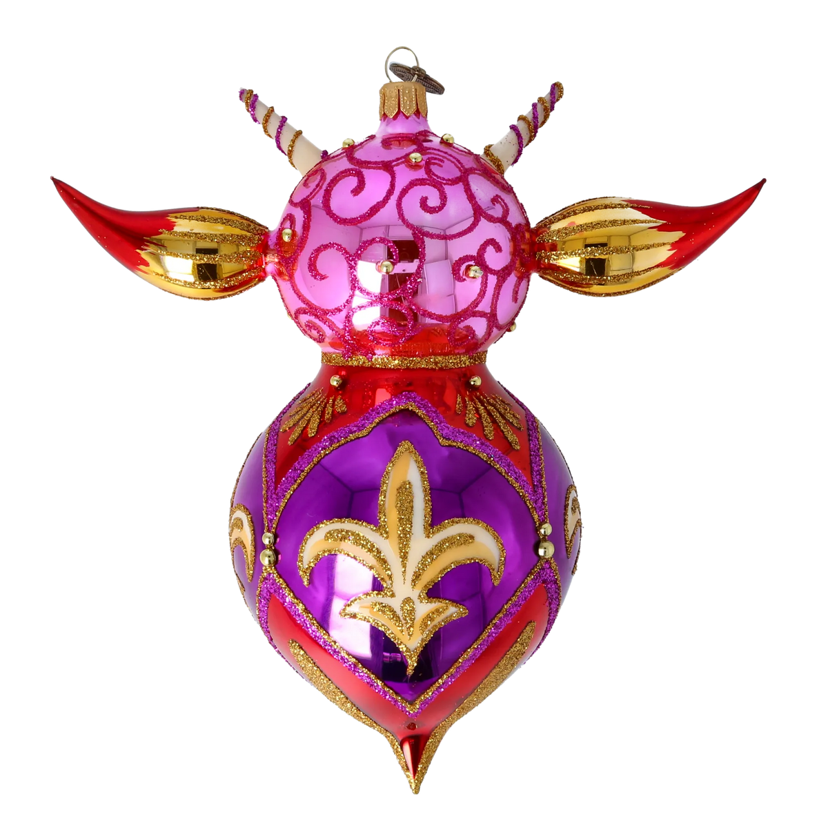 Sovereign Court Sentinel | Hand-Painted Glass Ornament | Blubom 2022-520