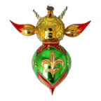 Sovereign Fleur Emissary | Hand-Painted Glass Ornament | Blubom 2022-521