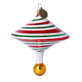 Crimson Vertigo | Hand-Painted Glass Ornament | Blubom 2022-526