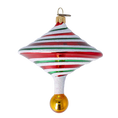 Załaduj obraz do przeglądarki galerii, Candy Swirl Top Handmade Glass Christmas ornament 2022-526
