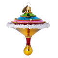 Vivid Painted Rhythm | Hand-Painted Glass Ornament | Blubom 2022-527