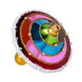 Załaduj obraz do przeglądarki galerii, Multicolor Spinning Drop Premium christmas glass ornament 2022-527
