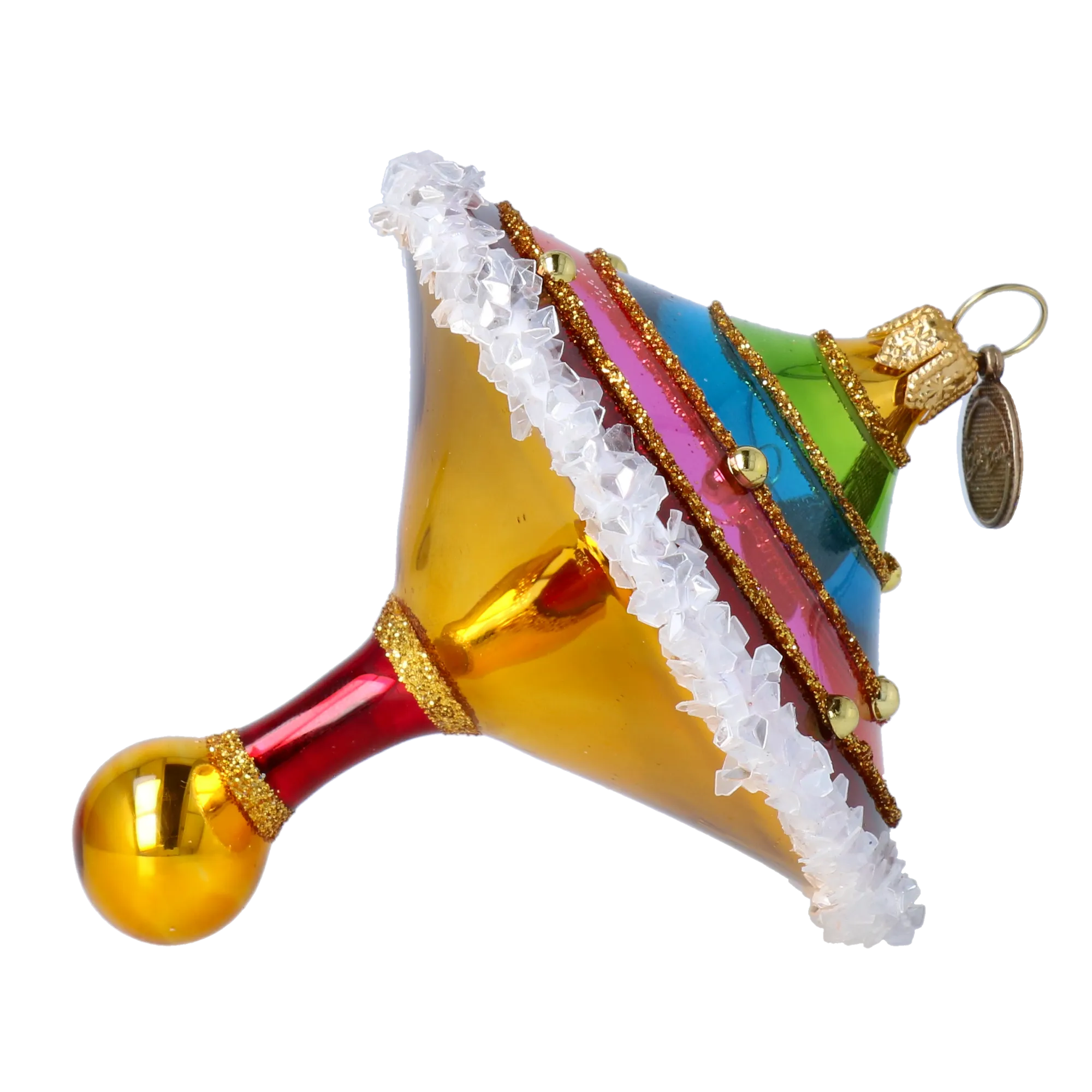 Multicolor Spinning Drop Premium christmas glass ornament 2022-527