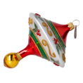 Załaduj obraz do przeglądarki galerii, Christmas Spinning Top Handmade Glass Christmas ornament 2022-528
