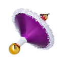 Load image into Gallery viewer, Magenta Plum Spinning Drop Premium christmas glass ornament 2022-529
