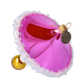 Load image into Gallery viewer, Magenta Plum Spinning Drop Premium christmas glass ornament 2022-529
