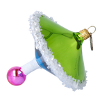 Verdant Frost Horizon | Hand-Painted Glass Ornament | Blubom 2022-531