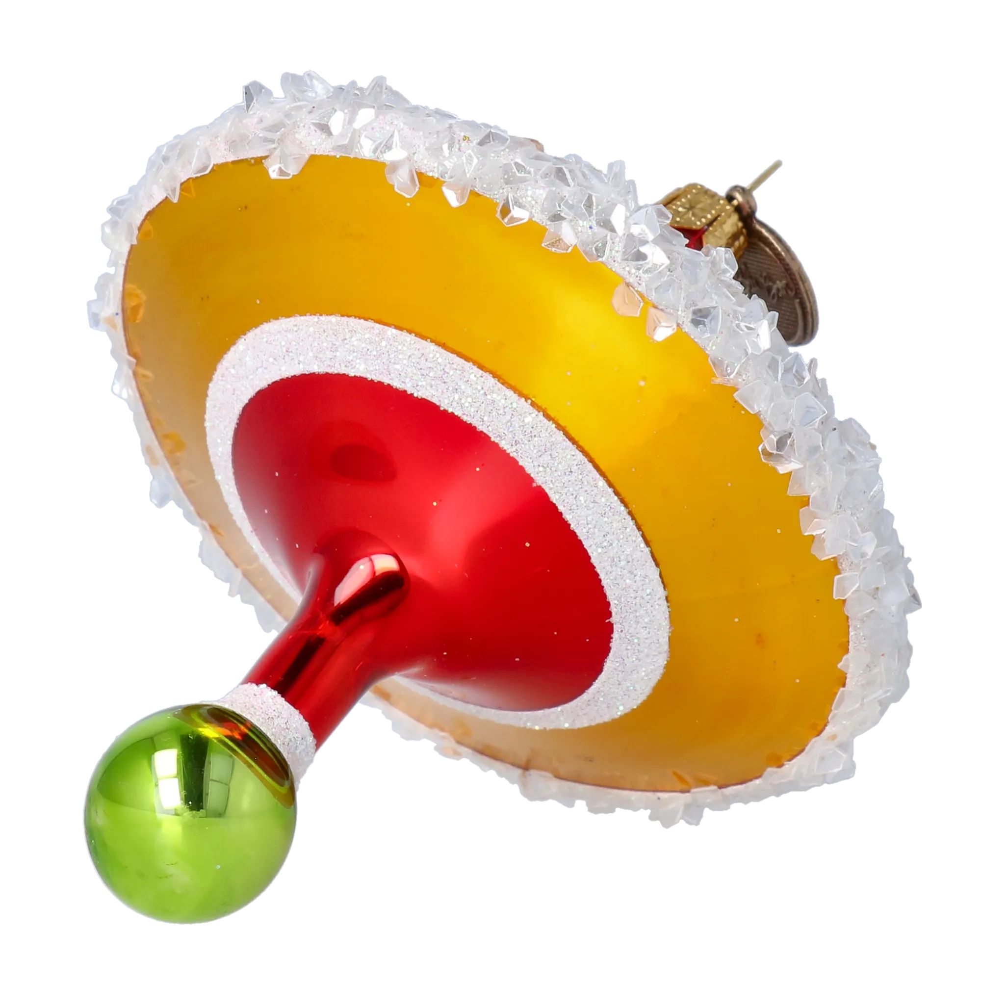 Spinning Crimson Drop Premium christmas glass ornament 2022-533