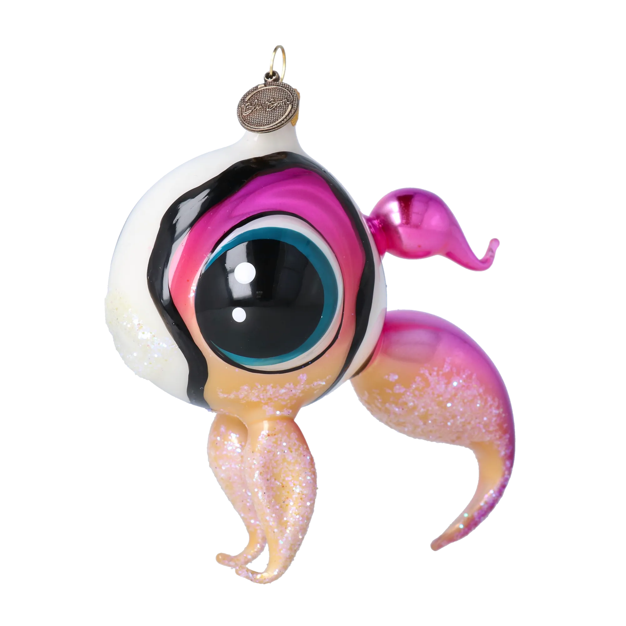 Aqua Dreamer Handmade Glass Christmas ornament fish. 2022-534