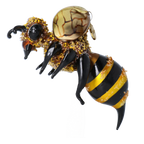 Saffron Dusted Forager | Hand-Painted Glass Ornament | Blubom 2022-535