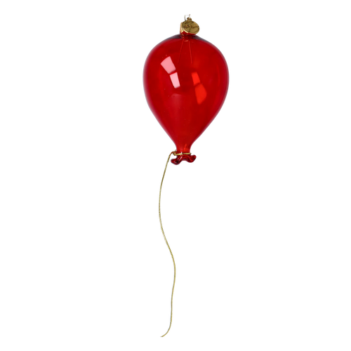 Crimson Ascension | Hand-Painted Glass Ornament | Blubom 2022-537