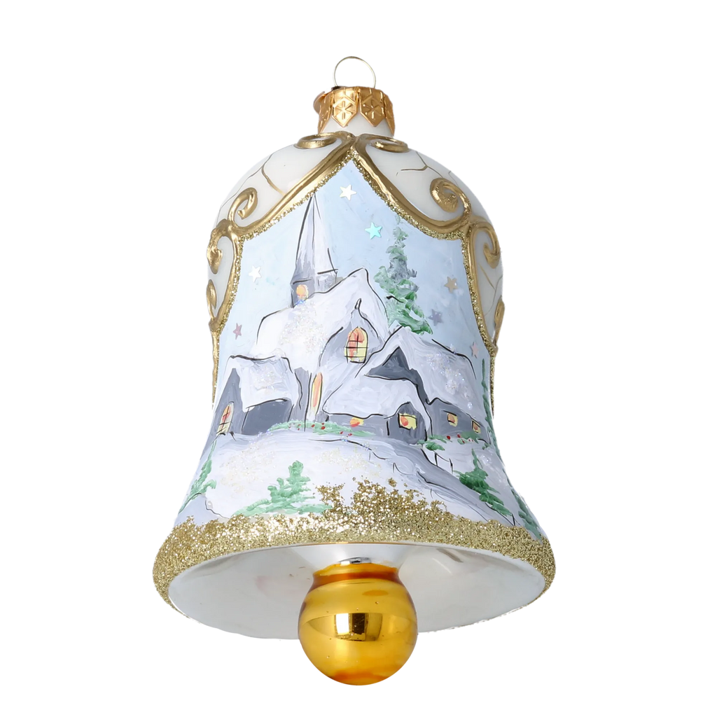 Gilded Evening Vespers | Hand-Painted Glass Ornament | Blubom 2022-541