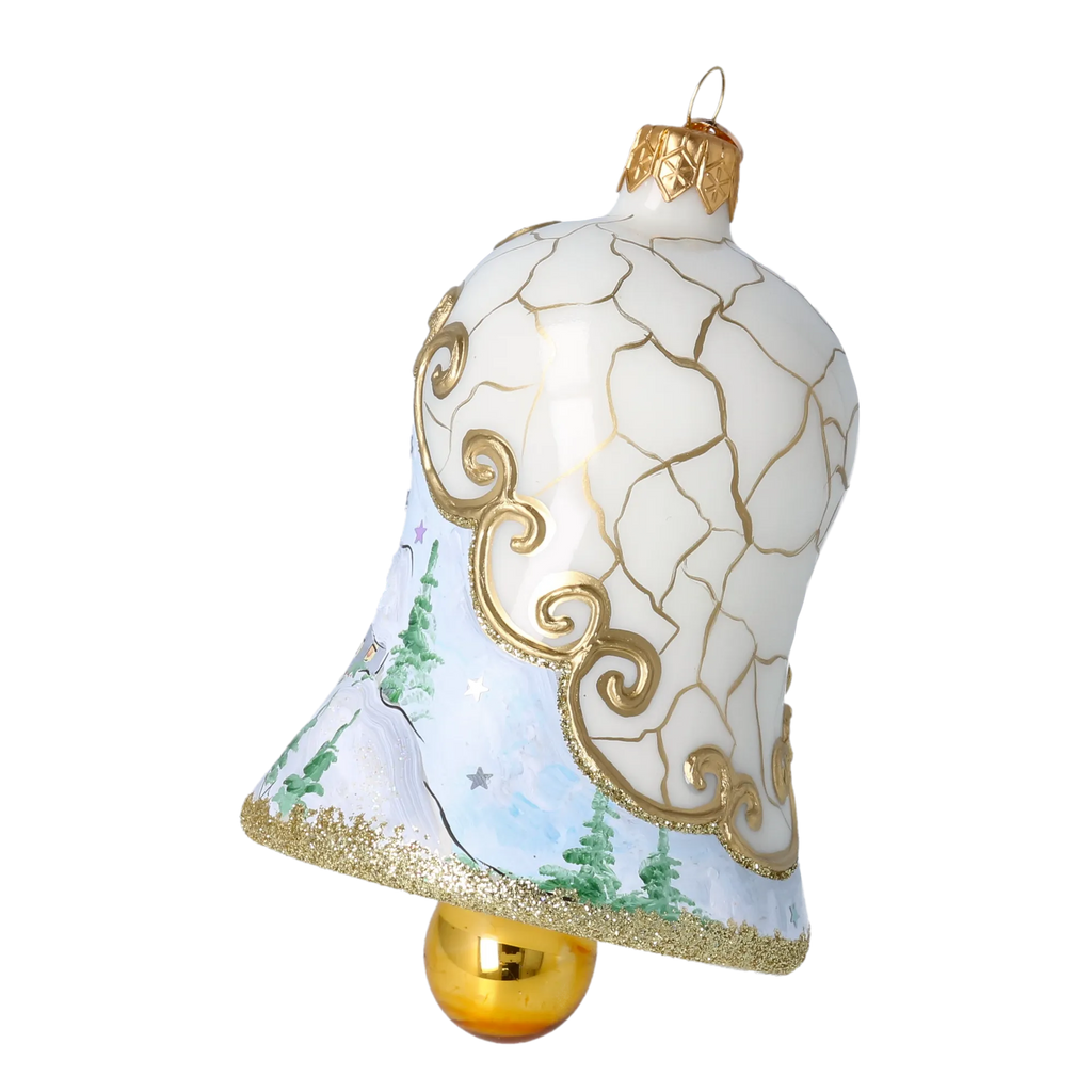 Gilded Evening Vespers | Hand-Painted Glass Ornament | Blubom 2022-541