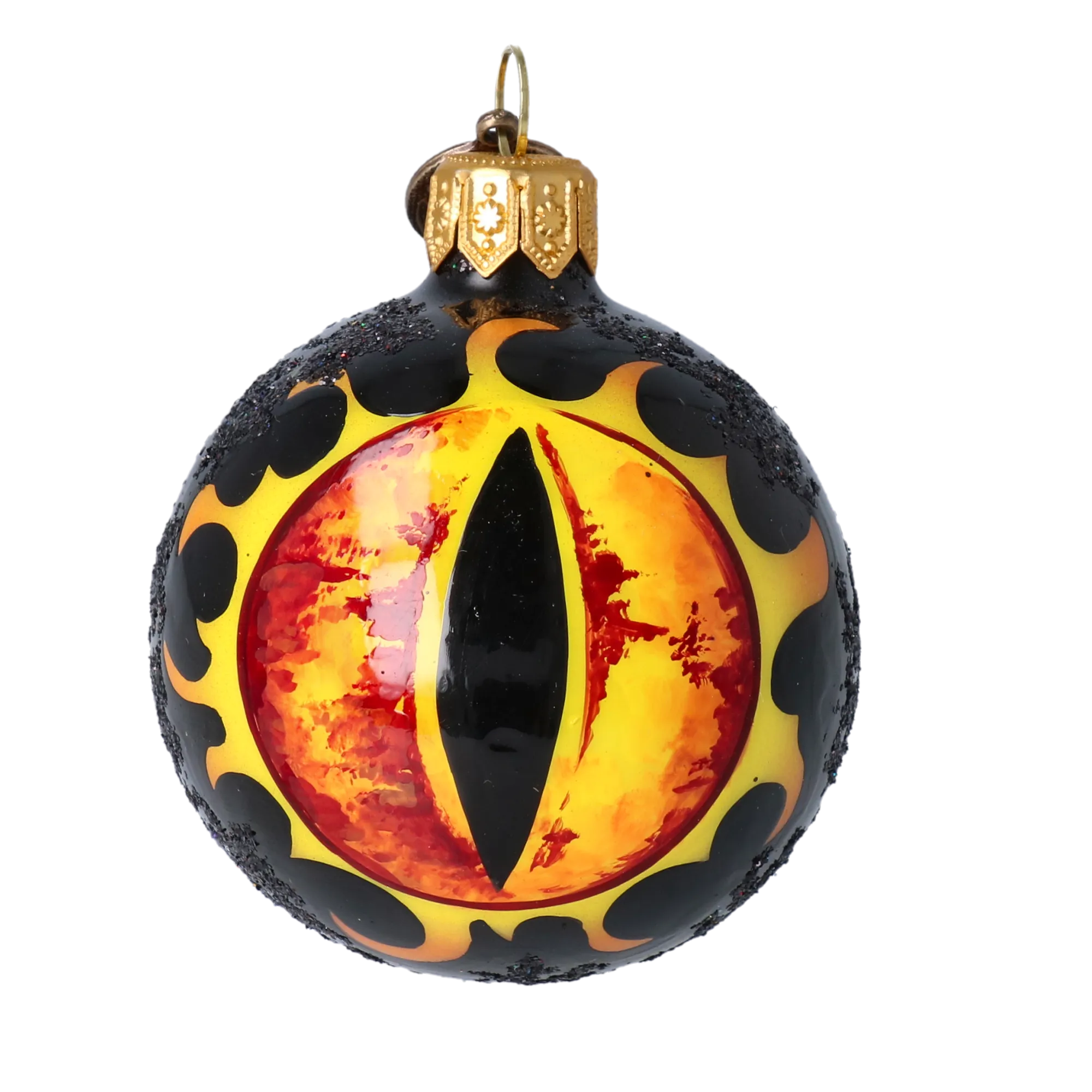 Fiery Obsidian Eye Premium christmas glass ornament 2022-543