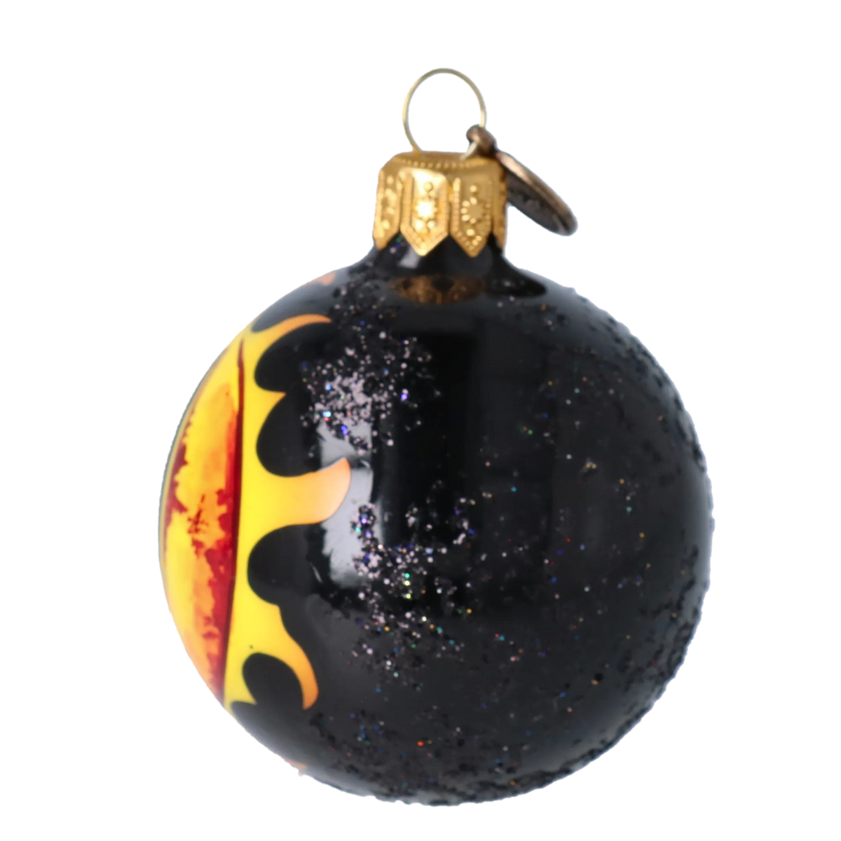 Obsidian Vigil | Hand-Painted Glass Ornament | Blubom 2022-543