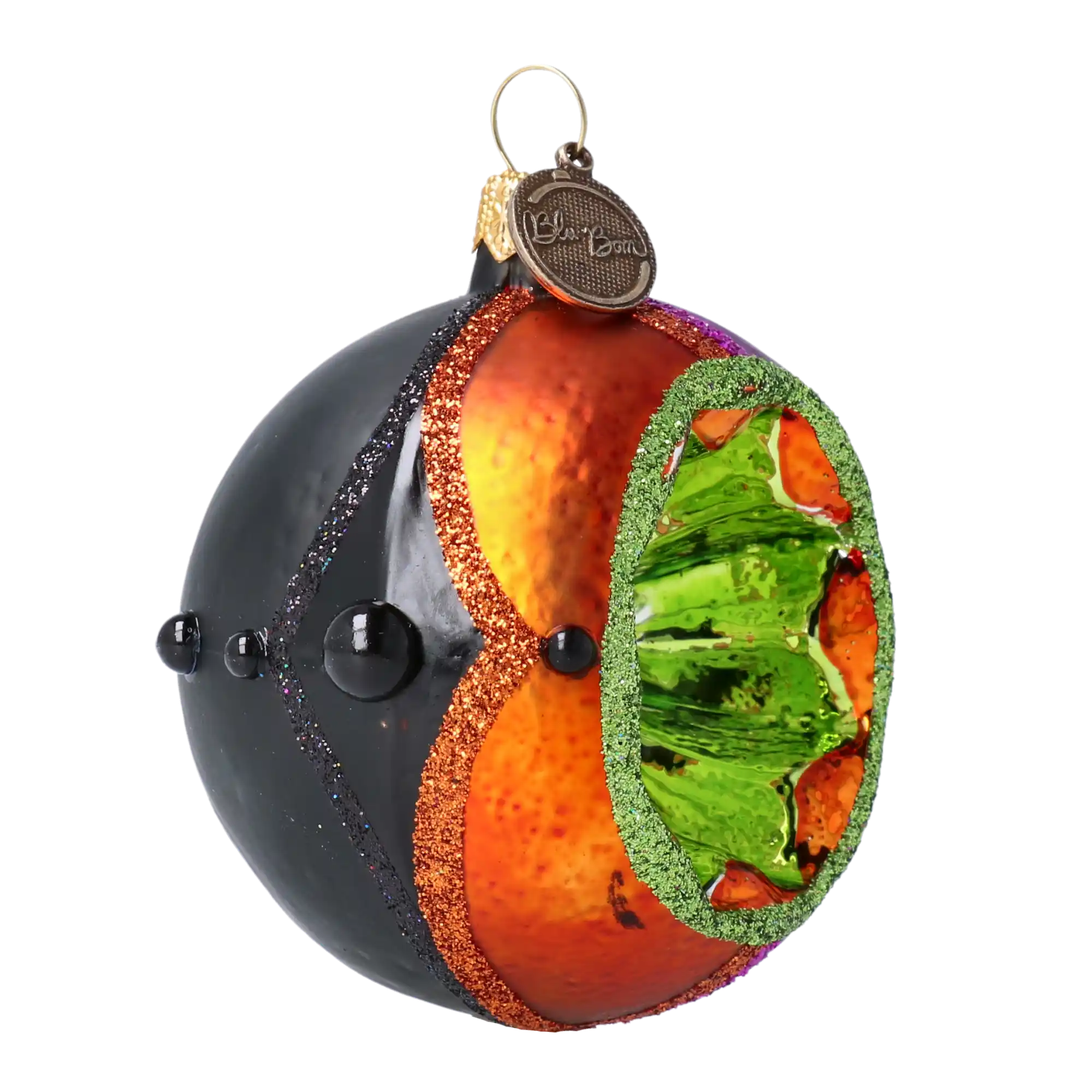 Magiczna bombka z reflektorem Oko nocy Kula Halloweenowa Szklana Ozdoba