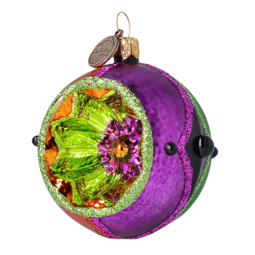 Amethyst Flare | Hand-Painted Glass Ornament | Blubom 2022-548