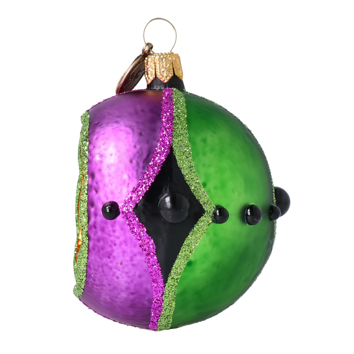 Amethyst Flare | Hand-Painted Glass Ornament | Blubom 2022-548