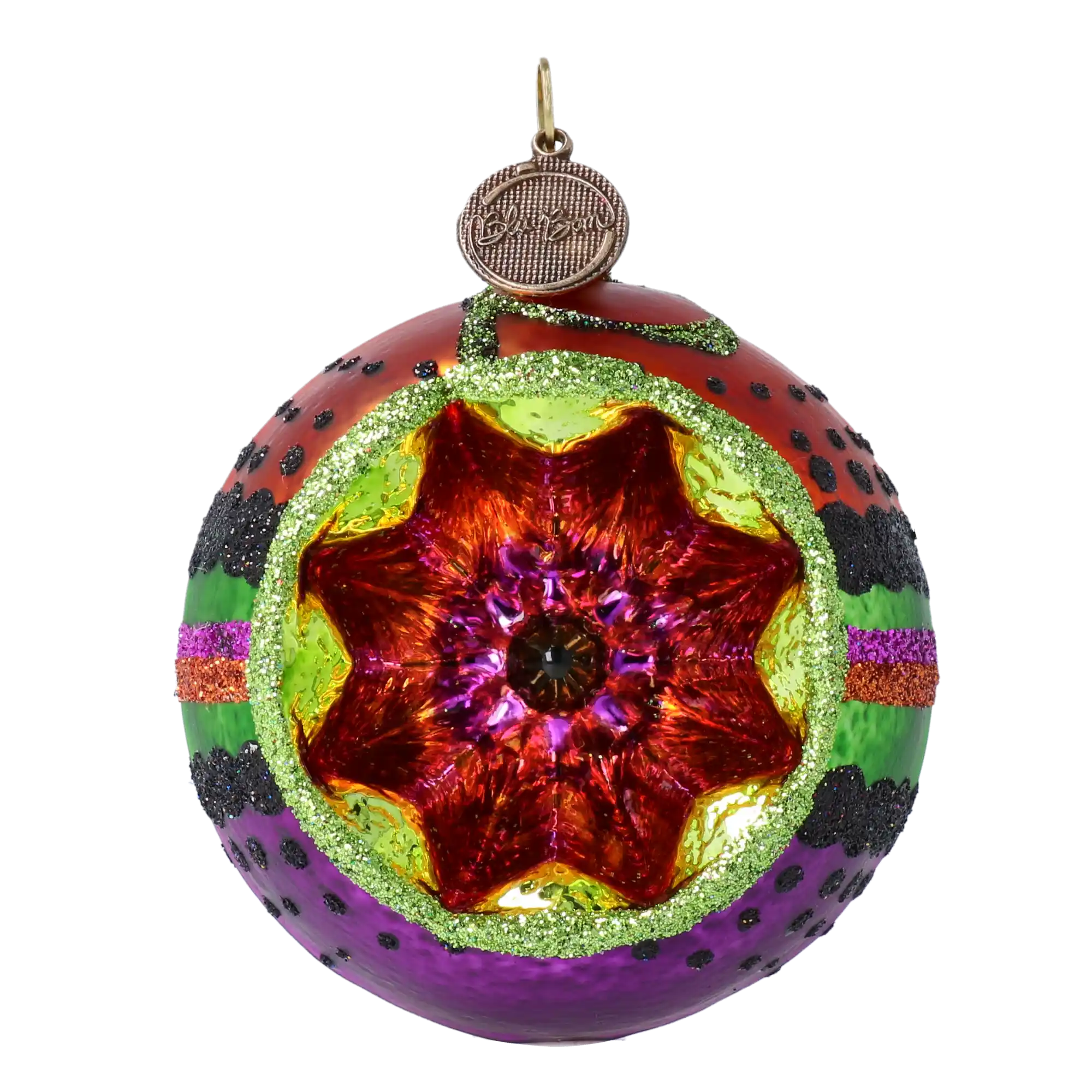 Serce Jesiennej Magii Magiczna bombka z reflektorem Kula Halloweenowa Szklana Ozdoba