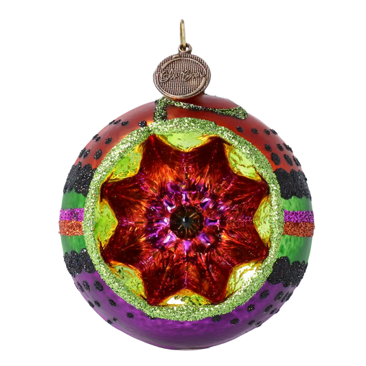 Serce Jesiennej Magii Magiczna bombka z reflektorem Kula Halloweenowa Szklana Ozdoba