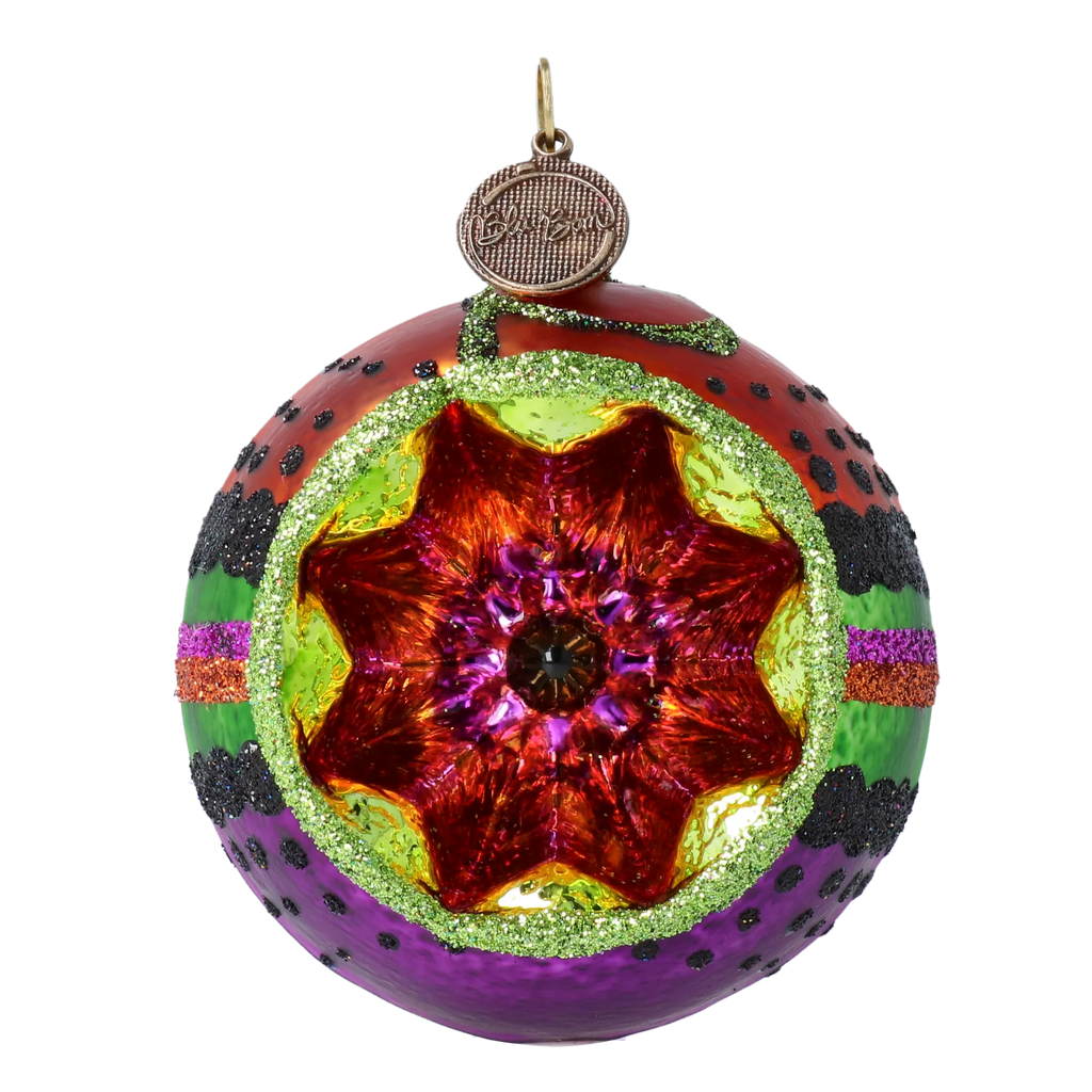 Velvet Nocturne Flare | Hand-Painted Glass Ornament | Blubom 2022-549