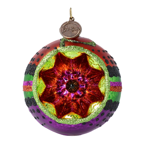 Velvet Nocturne Flare | Hand-Painted Glass Ornament | Blubom 2022-549