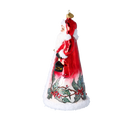 Load image into Gallery viewer, Holly Jolly Santa Handmade Glass Christmas ornament 2022-551
