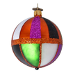 Load image into Gallery viewer, Amber Emerald Star Reflector Premium christmas glass ornament 2022-552
