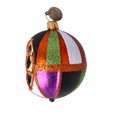Load image into Gallery viewer, Amber Emerald Star Reflector Premium christmas glass ornament 2022-552
