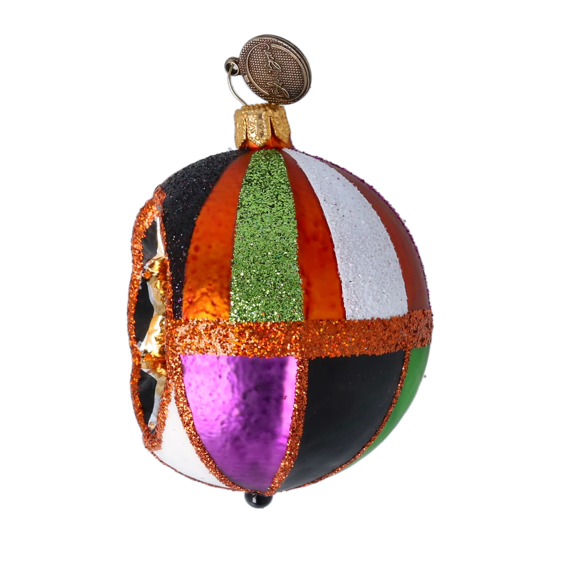 Amber Emerald Star Reflector Premium christmas glass ornament 2022-552