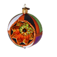 Load image into Gallery viewer, Amber Emerald Star Reflector Premium christmas glass ornament 2022-552
