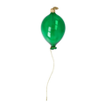 Załaduj obraz do przeglądarki galerii, Emerald Hand-Molded Balloon. Handmade Glass Christmas ornament. 2022-553

