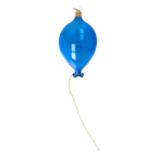 Azure Golden Tether | Hand-Painted Glass Ornament | Blubom 2022-554