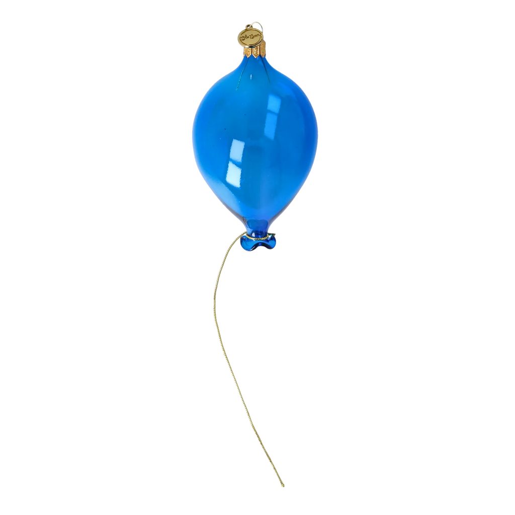 Azure Golden Tether | Hand-Painted Glass Ornament | Blubom 2022-554
