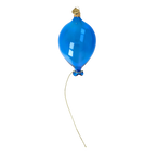 Azure Golden Tether | Hand-Painted Glass Ornament | Blubom 2022-554