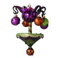 Load image into Gallery viewer, Halloween Spooky Spider Carousel Handmade Glass Christmas ornament pumpkins
