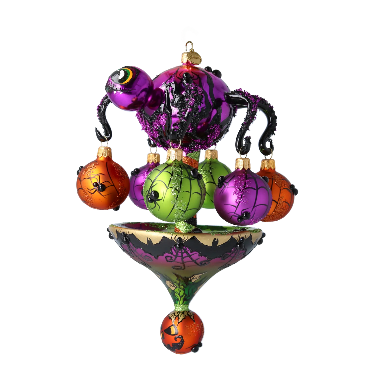 Gleeful Shadow Harvester | Hand-Painted Glass Ornament | Blubom 2022-556