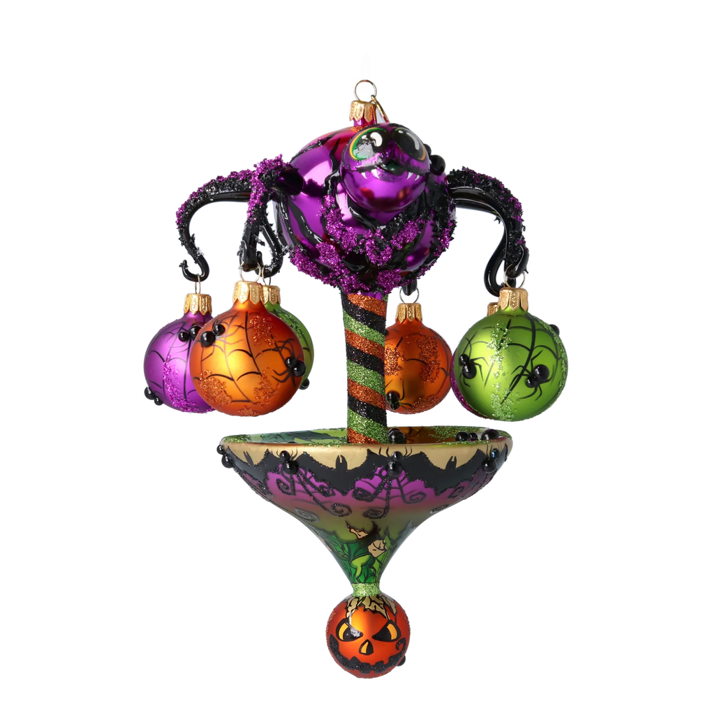 Gleeful Shadow Harvester | Hand-Painted Glass Ornament | Blubom 2022-556