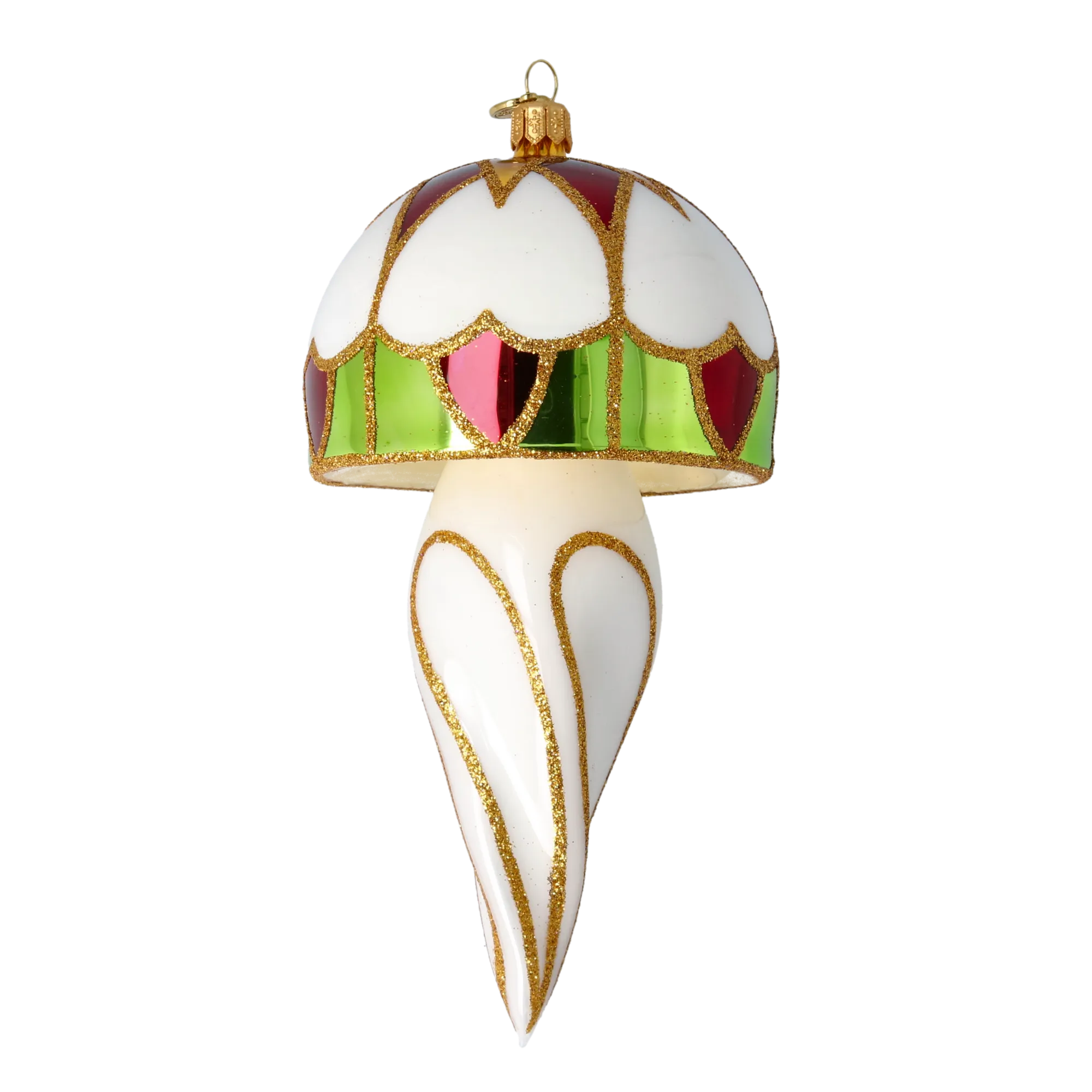 Plain-Rimmed Stained-Glass Mushroom