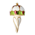 Load image into Gallery viewer, Gilded Emerald Mushroom Premium christmas glass ornament 2022-560
