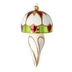 Gilded Alabaster Resonance | Hand-Painted Glass Ornament | Blubom 2022-560