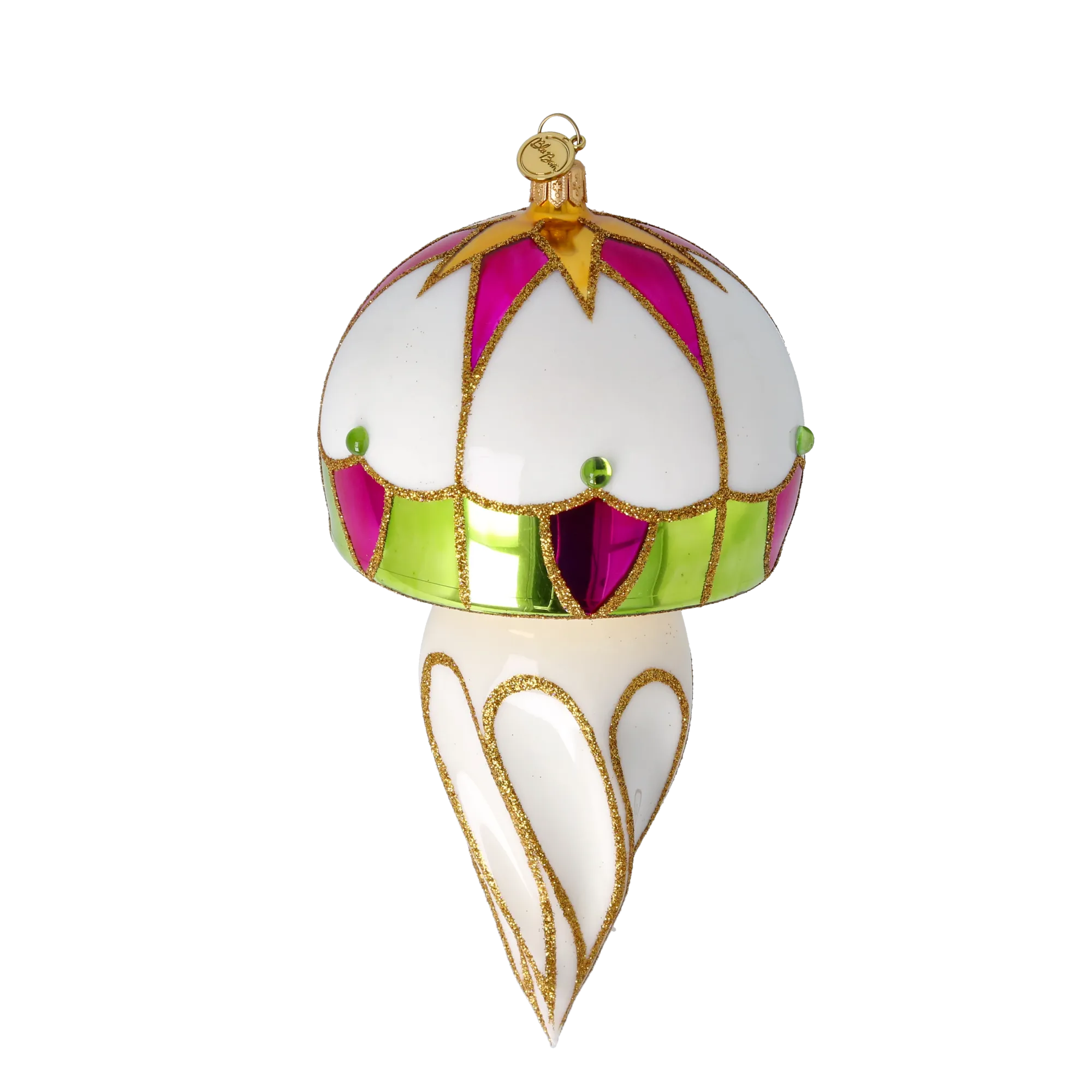 Gilded Whirl  Glass Christmas ornament 2022-563