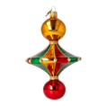 Załaduj obraz do przeglądarki galerii, Colorful Ornament Donut with Balls. Handmade Glass Christmas ornament. 2022-565
