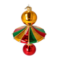 Załaduj obraz do przeglądarki galerii, Colorful Ornament Donut with Balls. Handmade Glass Christmas ornament. 2022-565
